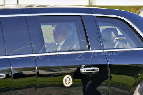 Ankunft am Schloss Bellevue anlässlich des Besuches von  Präsidenten der Vereinigten Staaten von Amerika, Joseph R. Biden - Schloss Bellevue in Berlin / Berlin / Deutschland am 18.10.24