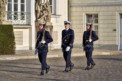 Ankunft am Schloss Bellevue anlässlich des Besuches von  Präsidenten der Vereinigten Staaten von Amerika, Joseph R. Biden - Schloss Bellevue in Berlin / Berlin / Deutschland am 18.10.24