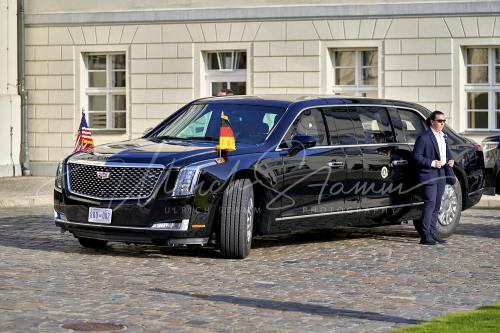 Ankunft am Schloss Bellevue anlässlich des Besuches von  Präsidenten der Vereinigten Staaten von Amerika, Joseph R. Biden - Schloss Bellevue in Berlin / Berlin / Deutschland am 18.10.24