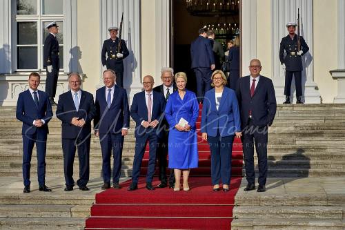 Ankunft am Schloss Bellevue anlässlich des Besuches von  Präsidenten der Vereinigten Staaten von Amerika, Joseph R. Biden - Schloss Bellevue in Berlin / Berlin / Deutschland am 18.10.24