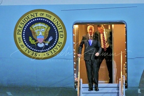 Besuch des Präsidenten der Vereinigten Staaten von Amerika, Joseph R. Biden Jr., 17.-18. Oktober 2024 in der Bundesrepublik Deutschland - Flughafen BER Militärischer Teil in Berlin / Berlin / Deutschland am 17.10.24 © Ulrich Stamm