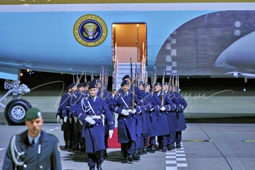 Besuch des Präsidenten der Vereinigten Staaten von Amerika, Joseph R. Biden Jr., 17.-18. Oktober 2024 in der Bundesrepublik Deutschland - Flughafen BER Militärischer Teil in Berlin / Berlin / Deutschland am 17.10.24 © Ulrich Stamm