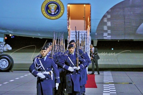 Besuch des Präsidenten der Vereinigten Staaten von Amerika, Joseph R. Biden Jr., 17.-18. Oktober 2024 in der Bundesrepublik Deutschland - Flughafen BER Militärischer Teil in Berlin / Berlin / Deutschland am 17.10.24 © Ulrich Stamm