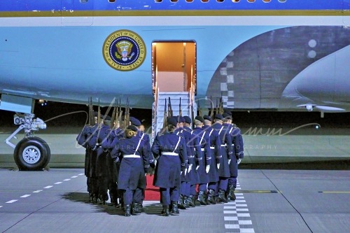 Besuch des Präsidenten der Vereinigten Staaten von Amerika, Joseph R. Biden Jr., 17.-18. Oktober 2024 in der Bundesrepublik Deutschland - Flughafen BER Militärischer Teil in Berlin / Berlin / Deutschland am 17.10.24 © Ulrich Stamm