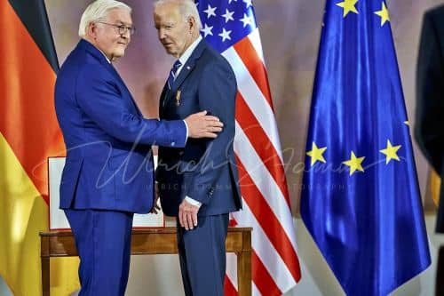 Ordensverleihung anlässlich des Besuches von  Präsidenten der Vereinigten Staaten von Amerika, Joseph R. Biden durch Bundespräsident Frankl Walter Steinmeier - Schloss Bellevue in Berlin / Berlin / Deutschland am 18.10.24