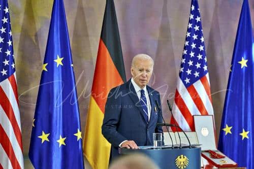 Ordensverleihung anlässlich des Besuches von  Präsidenten der Vereinigten Staaten von Amerika, Joseph R. Biden durch Bundespräsident Frankl Walter Steinmeier - Schloss Bellevue in Berlin / Berlin / Deutschland am 18.10.24