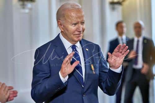 Ordensverleihung anlässlich des Besuches von  Präsidenten der Vereinigten Staaten von Amerika, Joseph R. Biden durch Bundespräsident Frankl Walter Steinmeier - Schloss Bellevue in Berlin / Berlin / Deutschland am 18.10.24