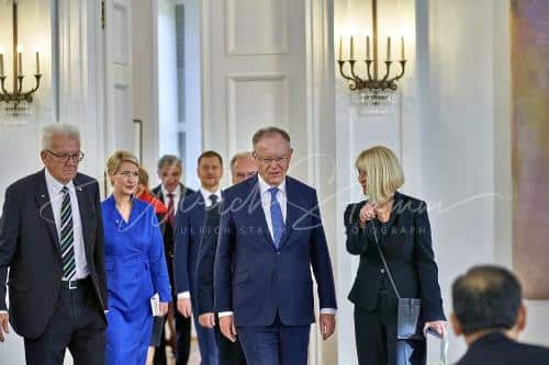 Ordensverleihung an den  Präsidenten der Vereinigten Staaten von Amerika, Joseph R. Bidendurch den Bundespräsident Frank Walter Steinmeier - Schloss Bellevue in Berlin / Berlin / Deutschland am 18.10.24