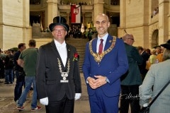 494. Schützenfest in Hannover - Bruchmeisterproklamation im  Neuen Rathaus Hannover - Neues Rathaus Hannover in Hannover / Niedersachsen / Deutschland am 30.06.23