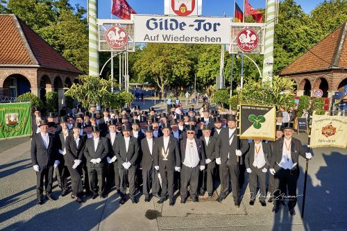 Bruchmeisterrundgang über das 495.Schützenfest in Hannover - Schützenplatz in Hannover / Niedersachsen / Deutschland am 04.07.24