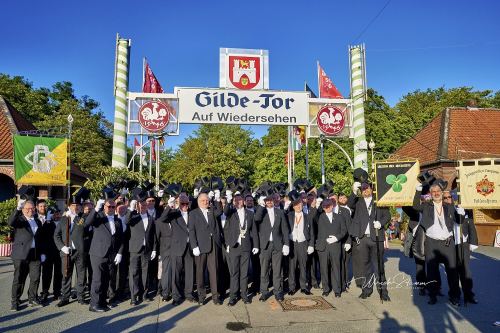 Bruchmeisterrundgang über das 495.Schützenfest in Hannover - Schützenplatz in Hannover / Niedersachsen / Deutschland am 04.07.24