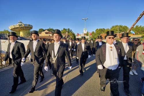 Bruchmeisterrundgang über das 495.Schützenfest in Hannover - Schützenplatz in Hannover / Niedersachsen / Deutschland am 04.07.24