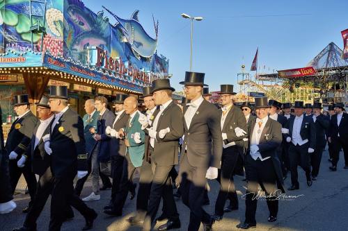 Bruchmeisterrundgang über das 495.Schützenfest in Hannover - Schützenplatz in Hannover / Niedersachsen / Deutschland am 04.07.24