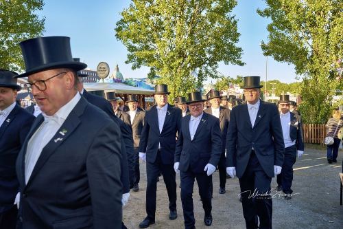 Bruchmeisterrundgang über das 495.Schützenfest in Hannover - Schützenplatz in Hannover / Niedersachsen / Deutschland am 04.07.24