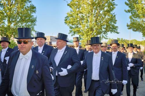 Bruchmeisterrundgang über das 495.Schützenfest in Hannover - Schützenplatz in Hannover / Niedersachsen / Deutschland am 04.07.24