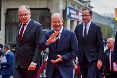 Eröffnungszeremonie der HANNOVER MESSE 2023 mit dem Partnerland Indonesien vom 17. bis 21.April 2023 - HCC Kuppelsaal in Hannover / Niedersachsen / Deutschland am 16.04.23 © Ulrich Stamm
