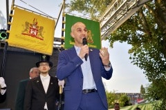 494. Schützenfest in Hannover - Fassbieranstich im Rondell auf dem Schützenplatz in Hannover / Niedersachsen / Deutschland am 30.06.23