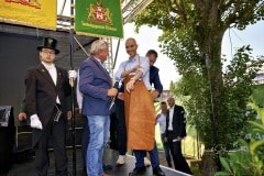 494. Schützenfest in Hannover - Fassbieranstich im Rondell auf dem Schützenplatz in Hannover / Niedersachsen / Deutschland am 30.06.23