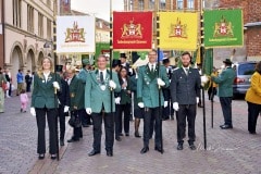 494. Schützenfest in Hannover - Marsch zum Neuen Rathaus Hannover -  in Hannover / Niedersachsen / Deutschland am 30.06.23