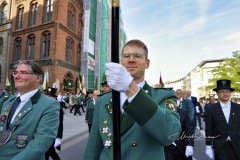 494. Schützenfest in Hannover - Marsch zum Neuen Rathaus Hannover -  in Hannover / Niedersachsen / Deutschland am 30.06.23