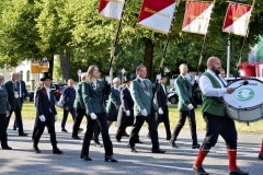 494. Schützenfest in Hannover - Marsch zum Neuen Rathaus Hannover -  in Hannover / Niedersachsen / Deutschland am 30.06.23