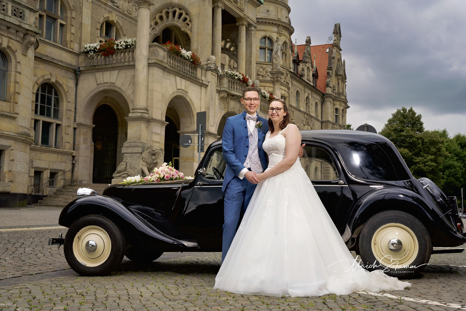 S Hochzeit Denise Hendrik Siol Neues Rathaus Auto Hannover US 2021 07 31 19