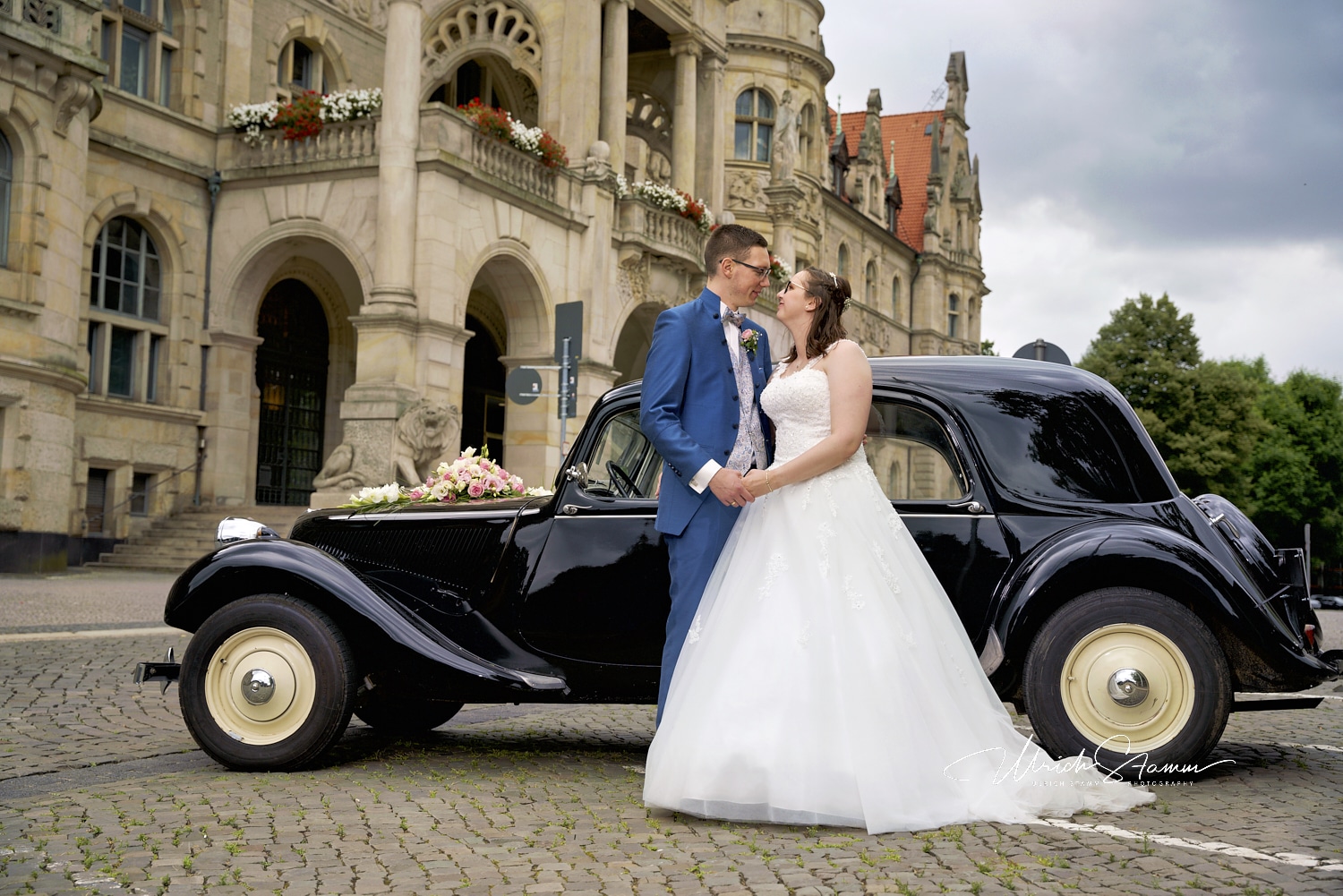 S Hochzeit Denise Hendrik Siol Neues Rathaus Auto Hannover US 2021 07 31 30